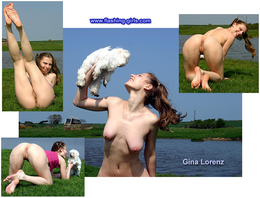 Gina Lorenz naked outside